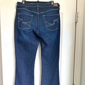 Levi Strauss Signature Women's Mid Rise Bootcut Jeans- Dark Wash, 12